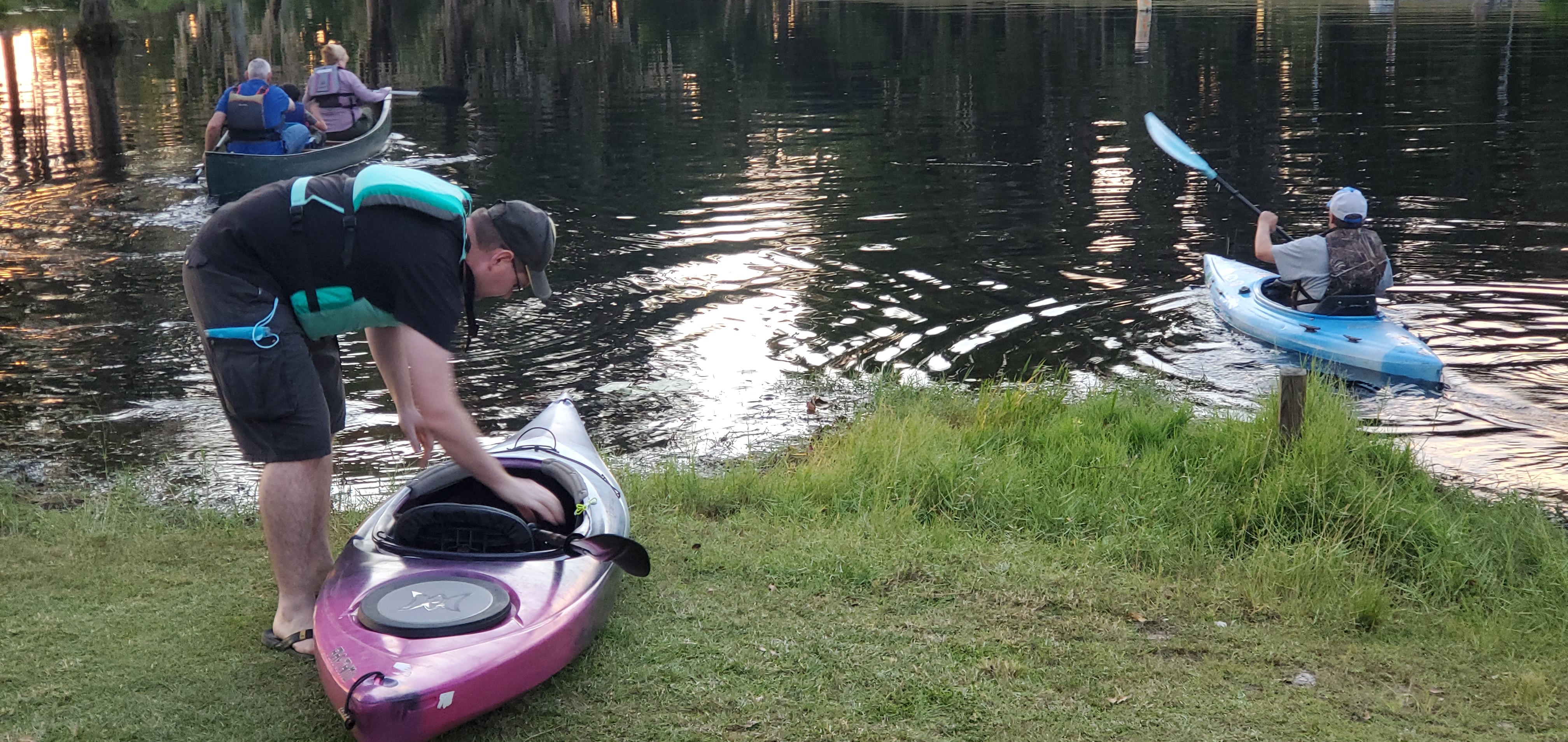 Three more in the canoe