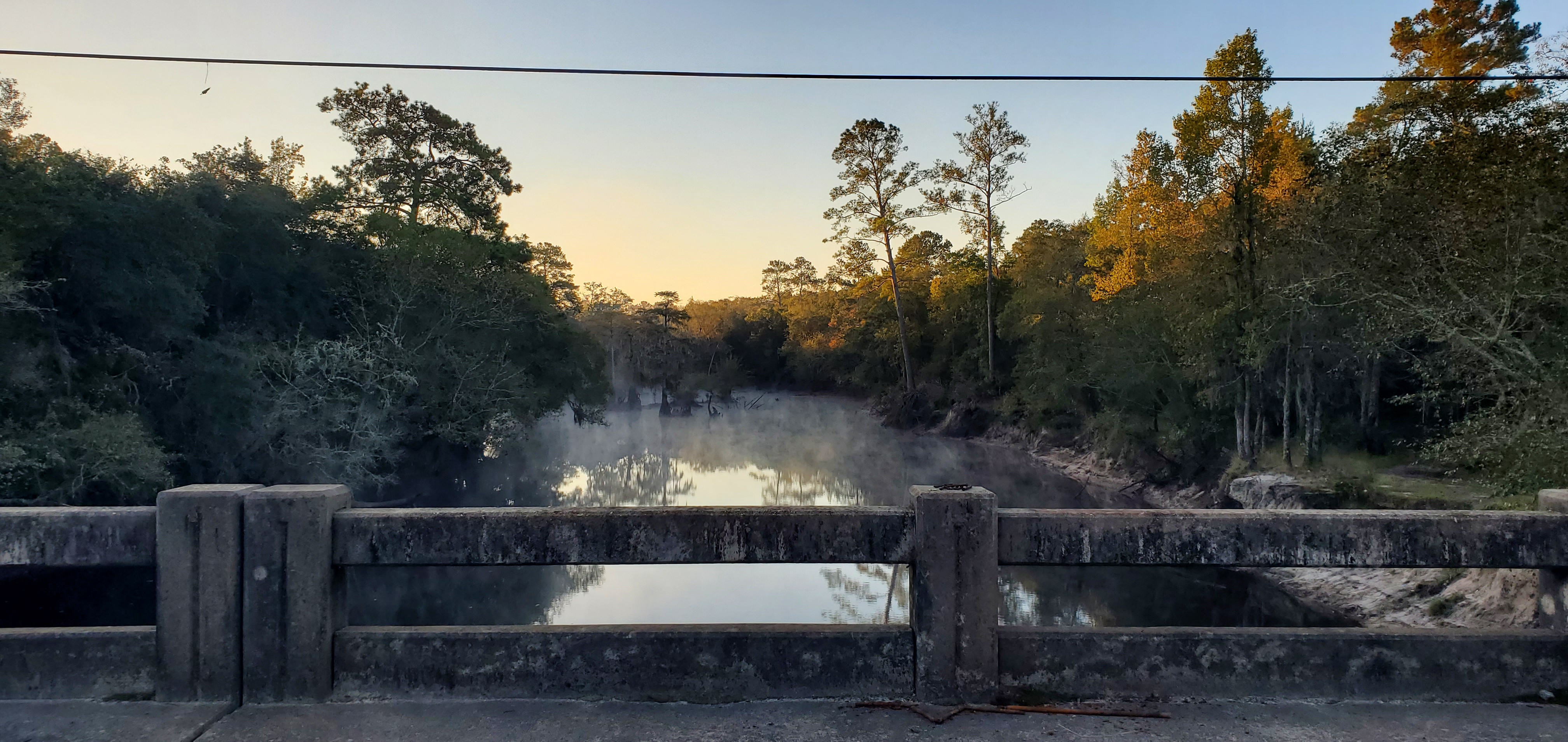 Fog at Miller Bridge, 08:04:00, 30.9732253, -83.4426796