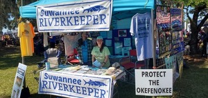 [Protect the Okefenokee at the WWALS booth, 11:29:06, 30.7855989, -83.5590388]