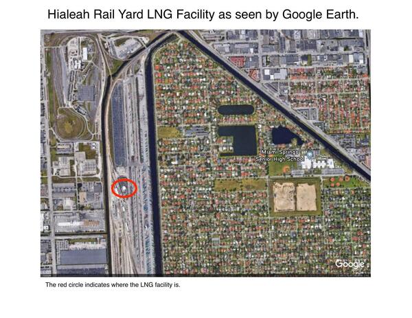 [Miami LNG facility map]