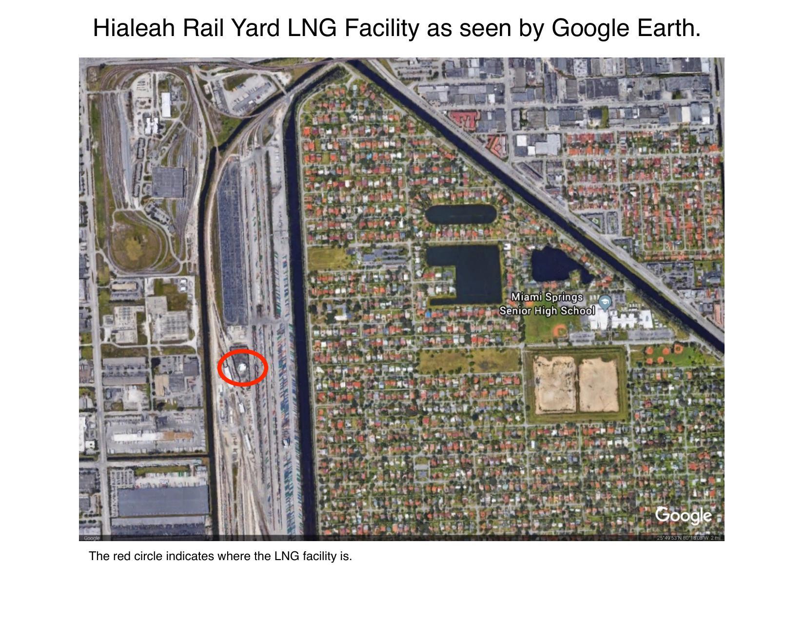 Miami LNG facility map