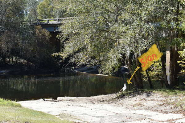 Nankin Boat Ramp Sign, Withlacoochee River @ Clyattville-Nankin Road 2022-10-20