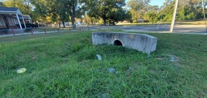 [Upstream culvert above trash trap, 2022:10:18 09:17:28, 30.8466397, -83.2780296]