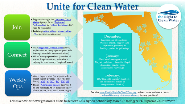 [Unite for Clean Water flyer]