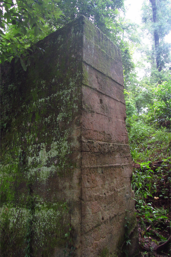 [Abutment of the Ellaville County Bridge --Ken Sulak]