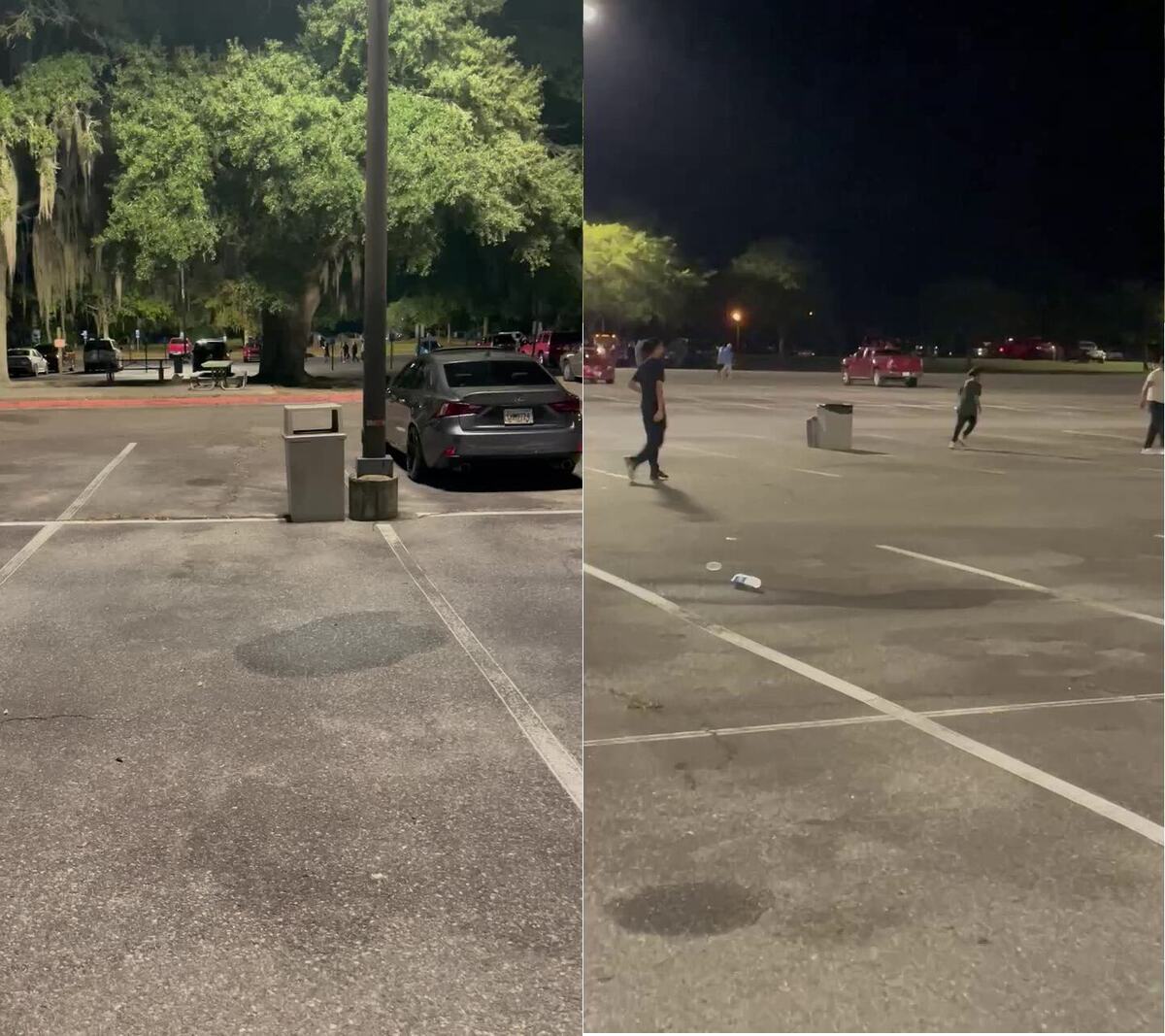 Trash Cans at Wild Adventures parking lot 2022-11-26