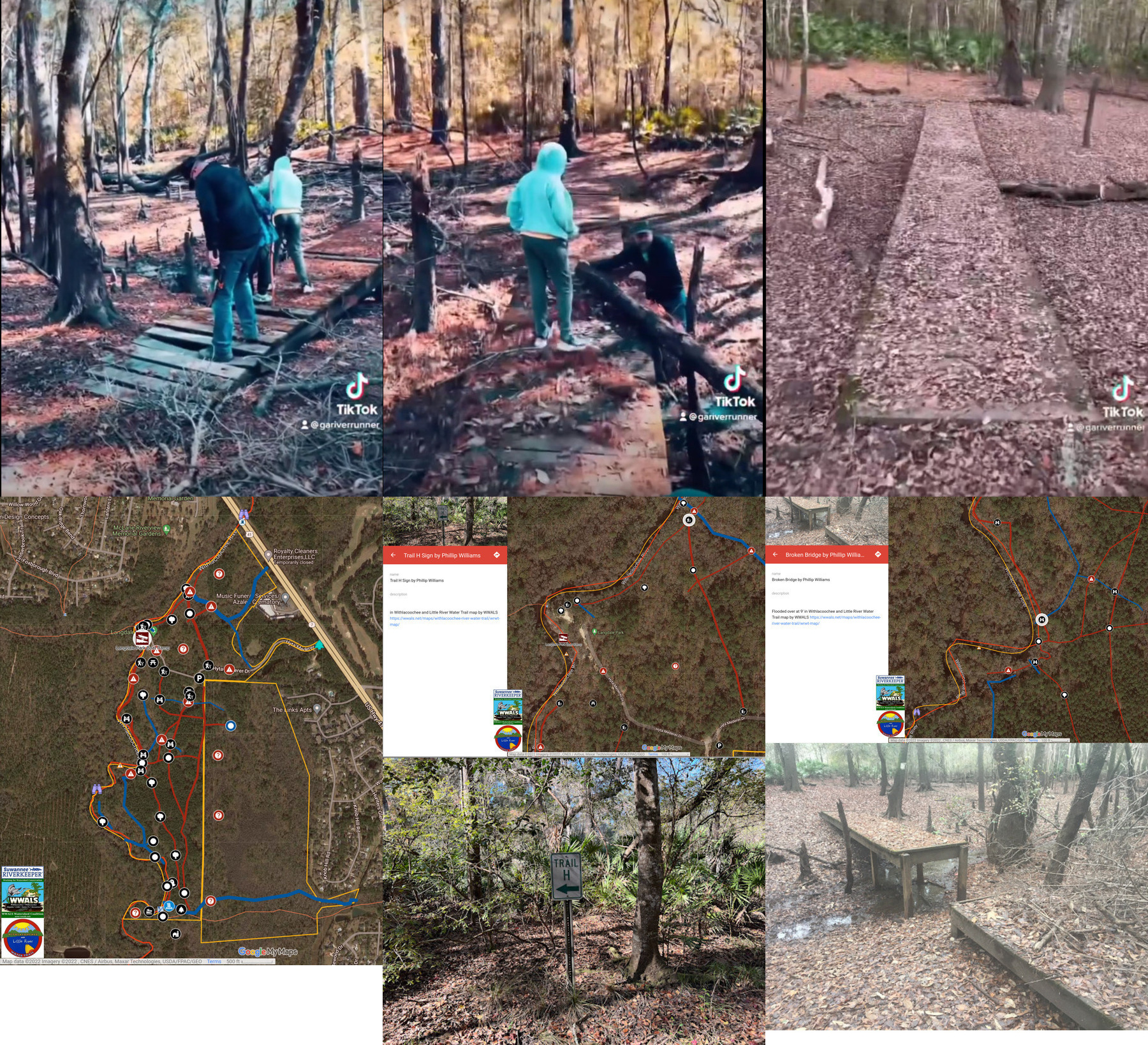 Pictures and Maps, Langdale Park Trails