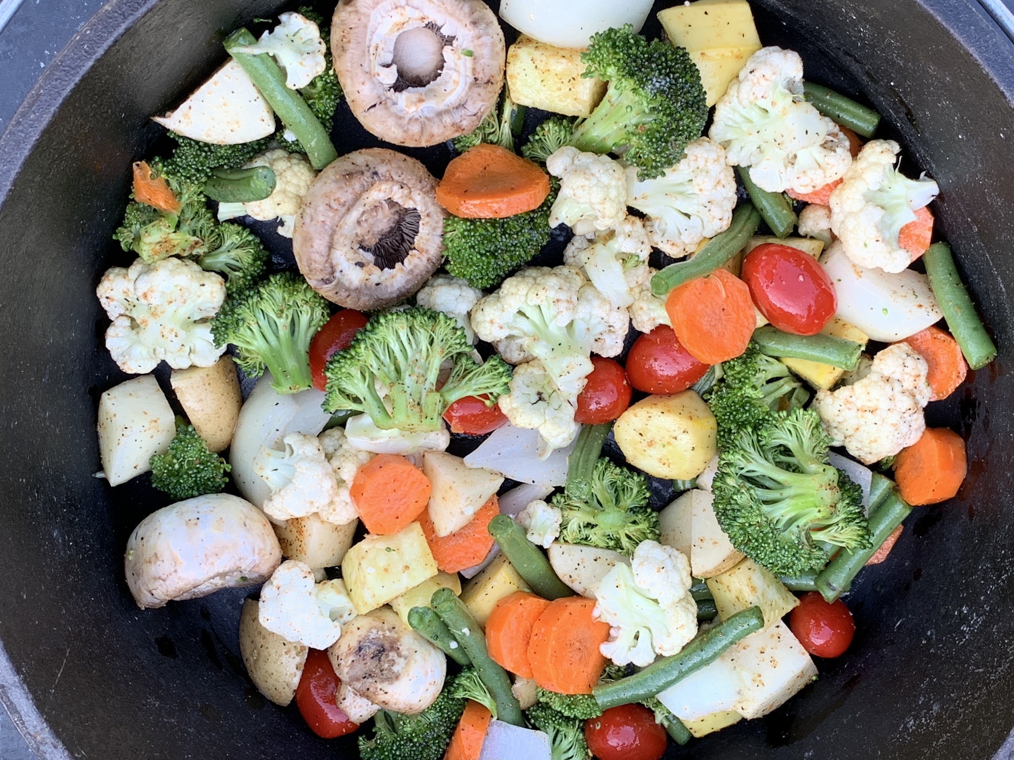 veggies ready to roast