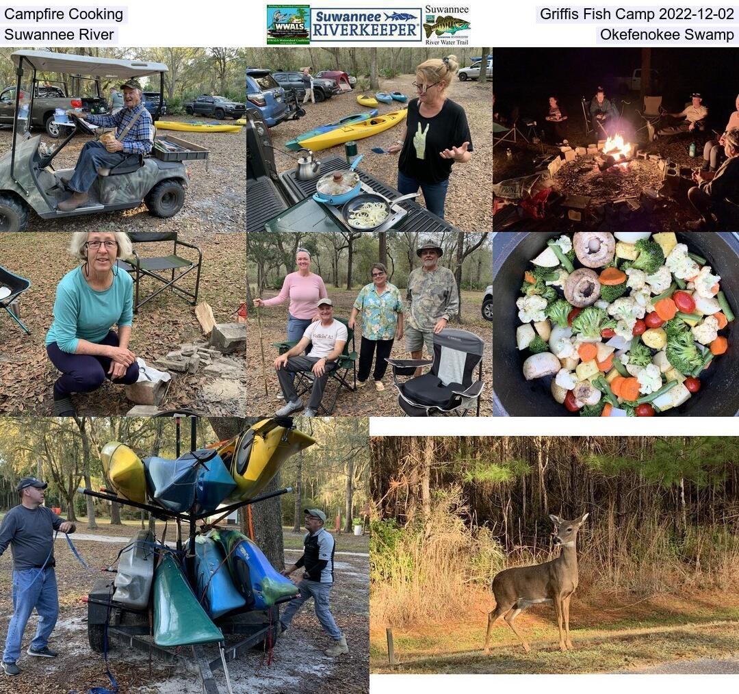 Campfire Cooking, Griffis Fish Camp 2022-12-02, Suwannee River, Okefenokee Swamp