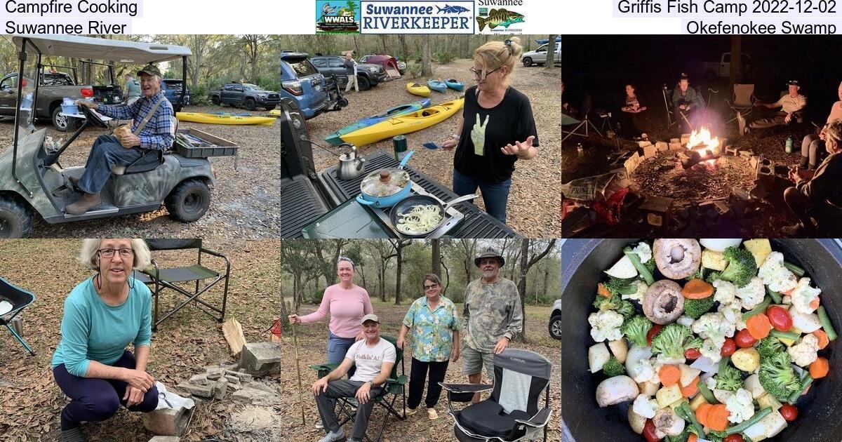 Campfire Cooking, Griffis Fish Camp 2022-12-02, Suwannee River, Okefenokee Swamp