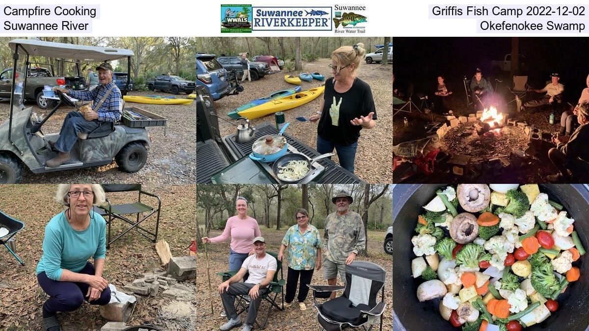 Campfire Cooking, Griffis Fish Camp 2022-12-02, Suwannee River, Okefenokee Swamp