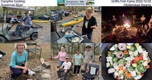 [Campfire Cooking, Griffis Fish Camp 2022-12-02, Suwannee River, Okefenokee Swamp]