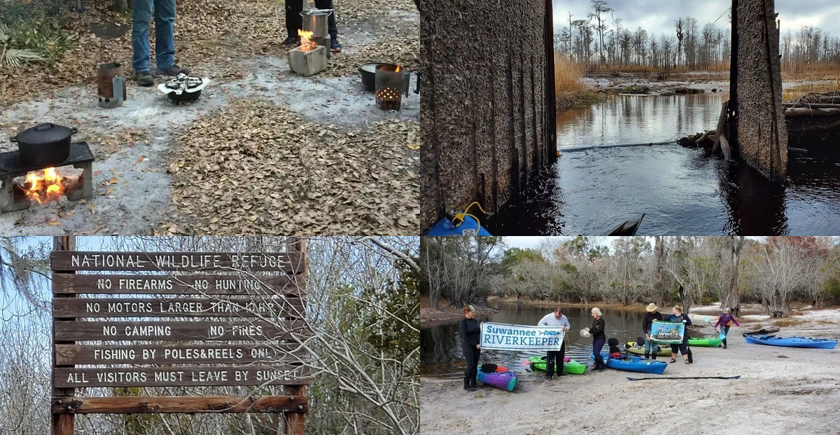 [Cast Iron Cookout, Suwannee River Sill, Okefenokee National Wildlife Refuge, Griffis Fish Camp Beach]