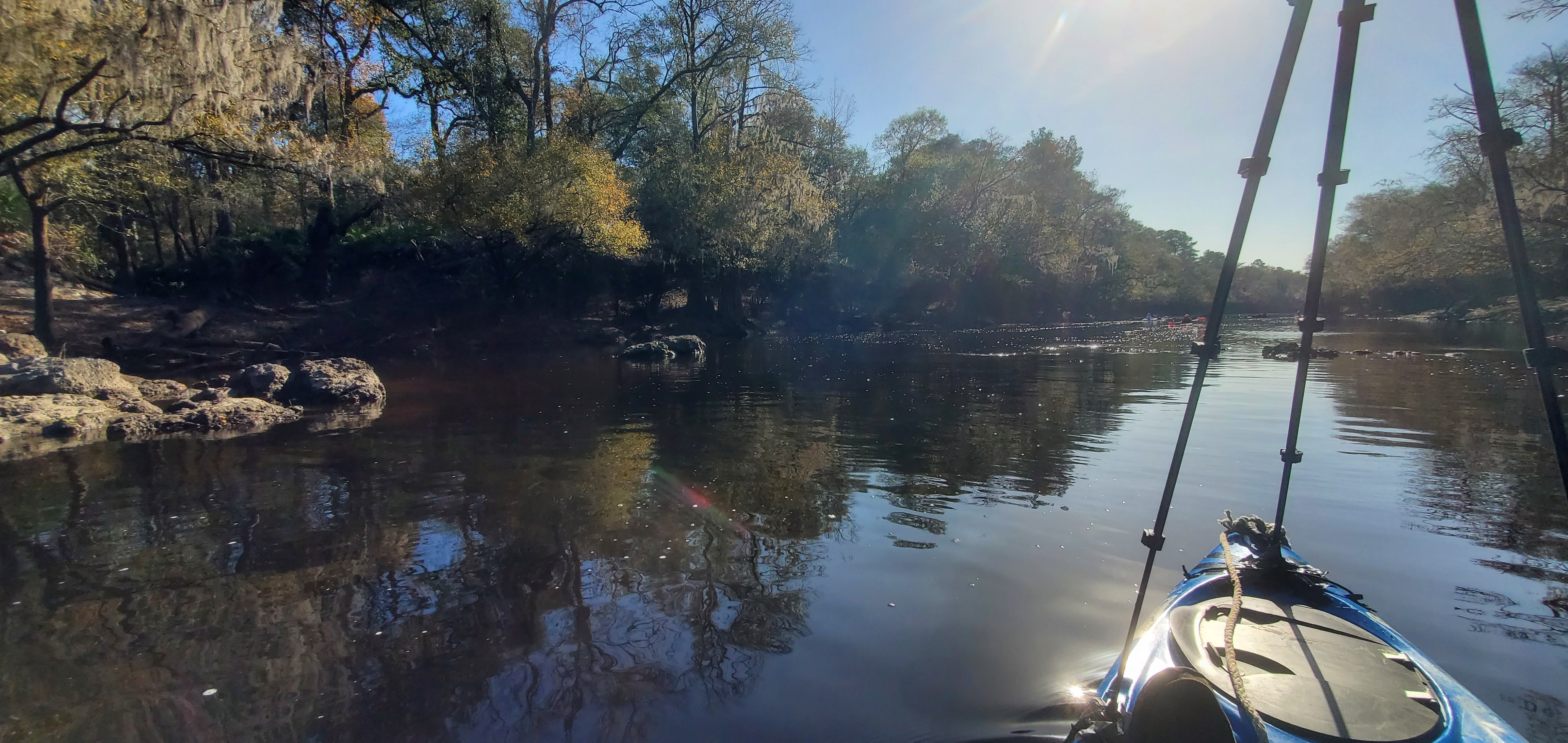 Rocks downstream, 10:26:10, 30.7107972, -83.4542081