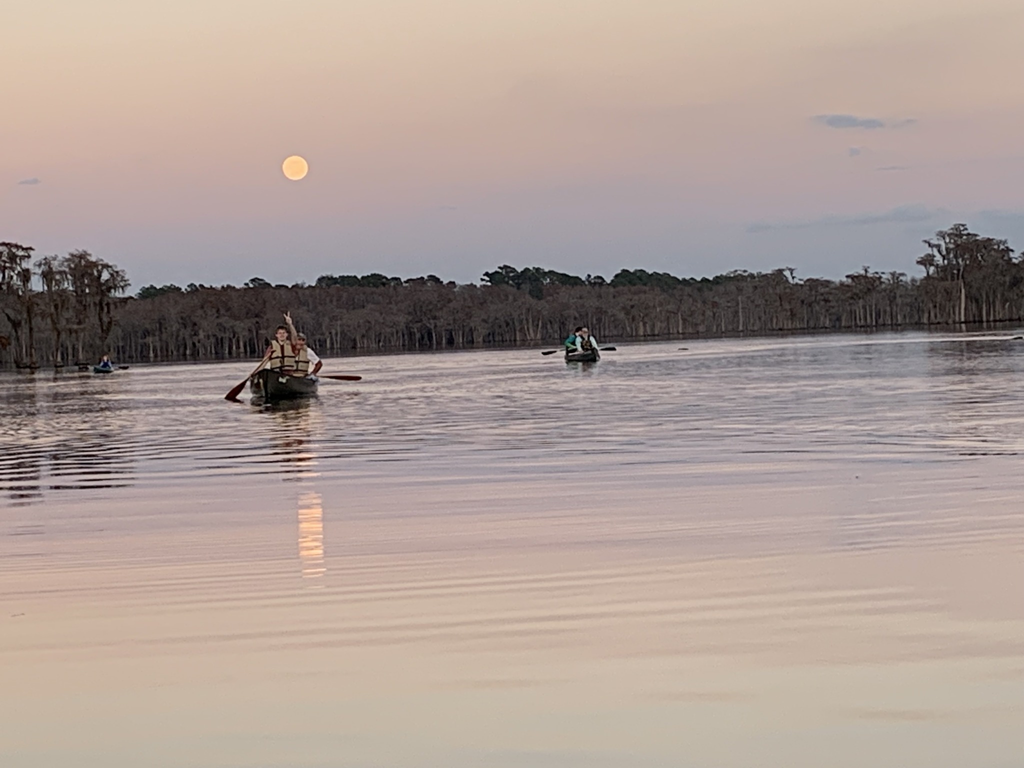 Boats holding up the moon --Shirley Kokidko