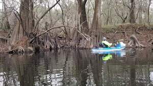 [Movie: Suzy Hall with trash at Redland Creek, 15:24:47, 30.6769738, -83.4001778 (16M)]