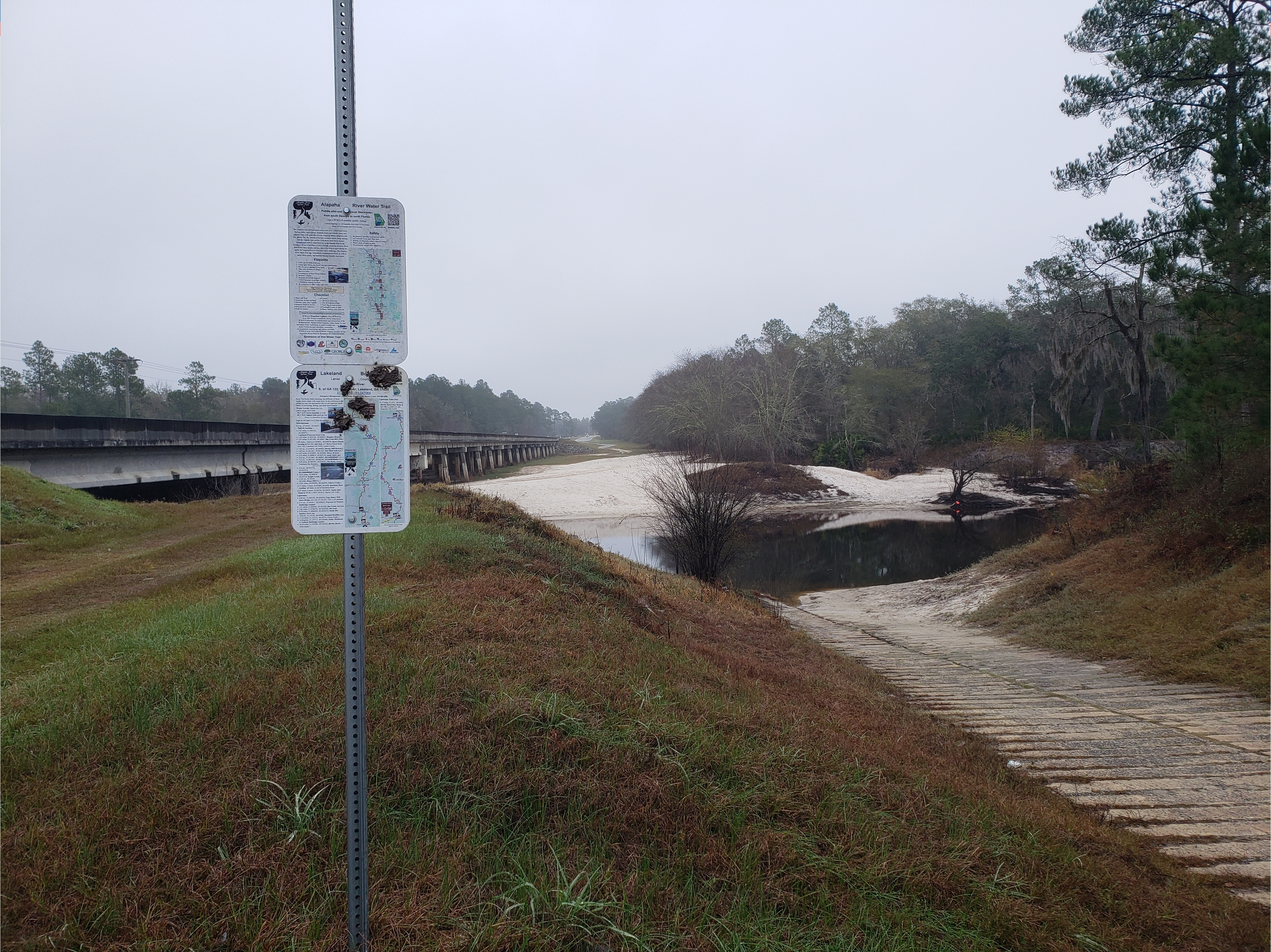 Lakeland Boat Ramp, Alapaha River @ GA 122 2022-12-22