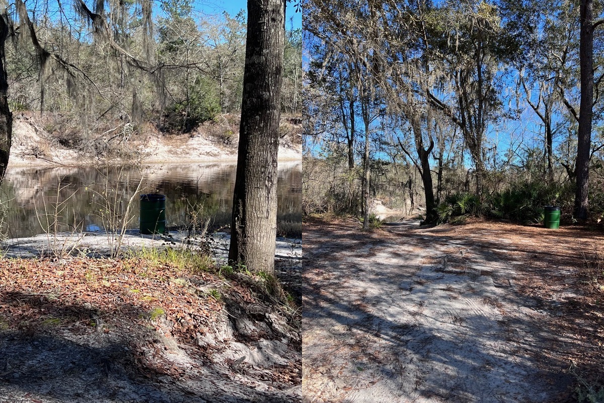 [Trash cans at entrance to and on Naylor Beach --Kimberly Tanner 2022-12-29]