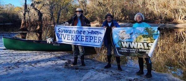 [Banners at Griffis Fish Camp --TJ Johnson]