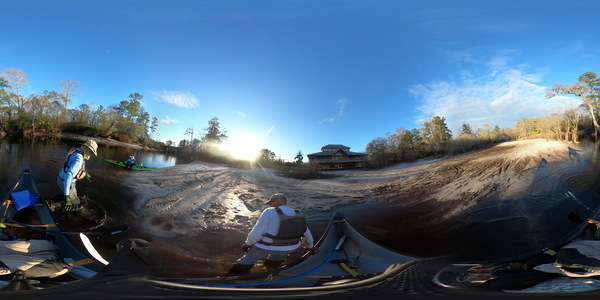 [Sunset from the river, Suwannee River Visitor Center, 16:45:01, 30.6822602, -82.5597265]