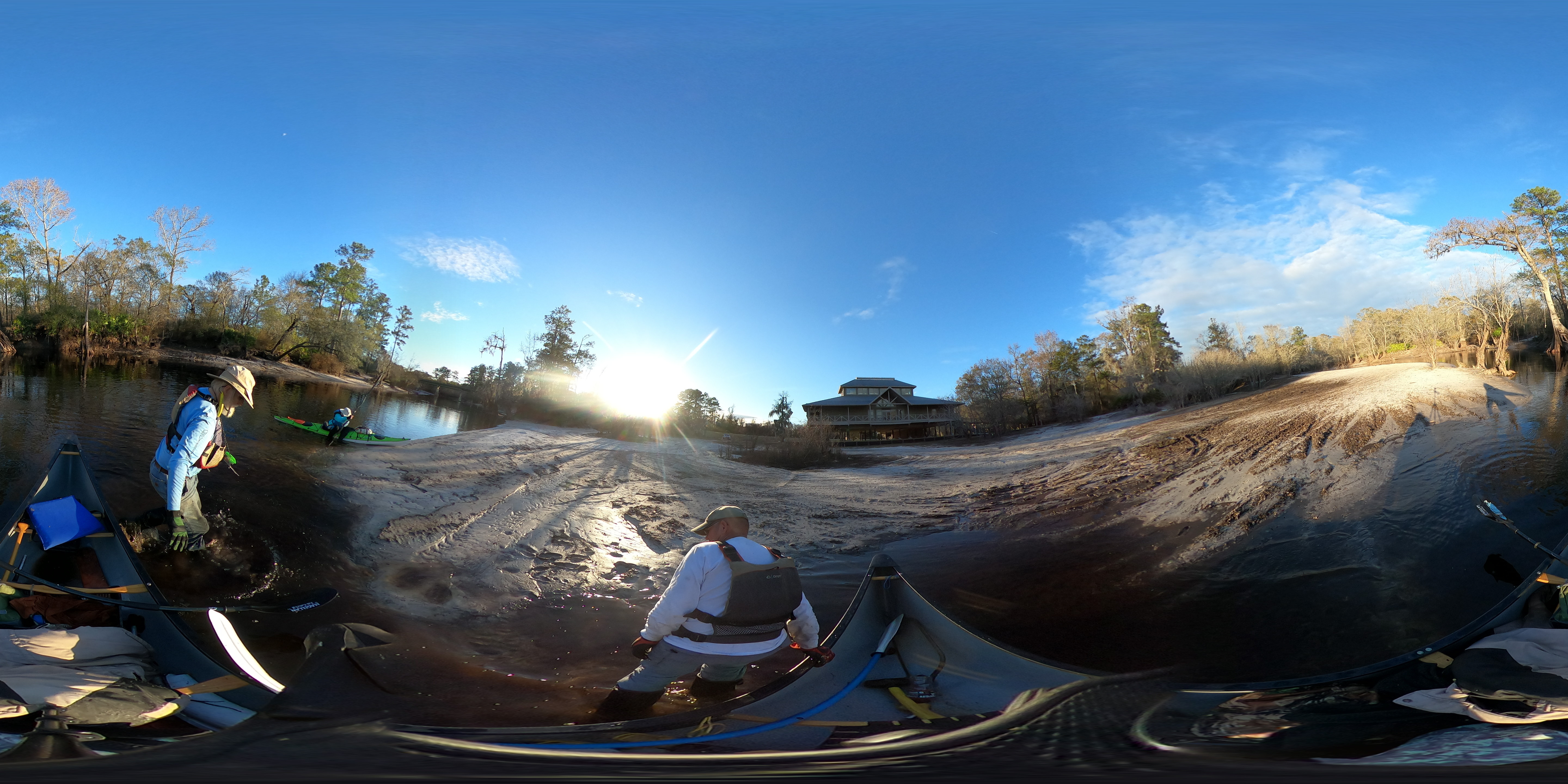 Sunset from the river, Suwannee River Visitor Center, 16:45:01, 30.6822602, -82.5597265