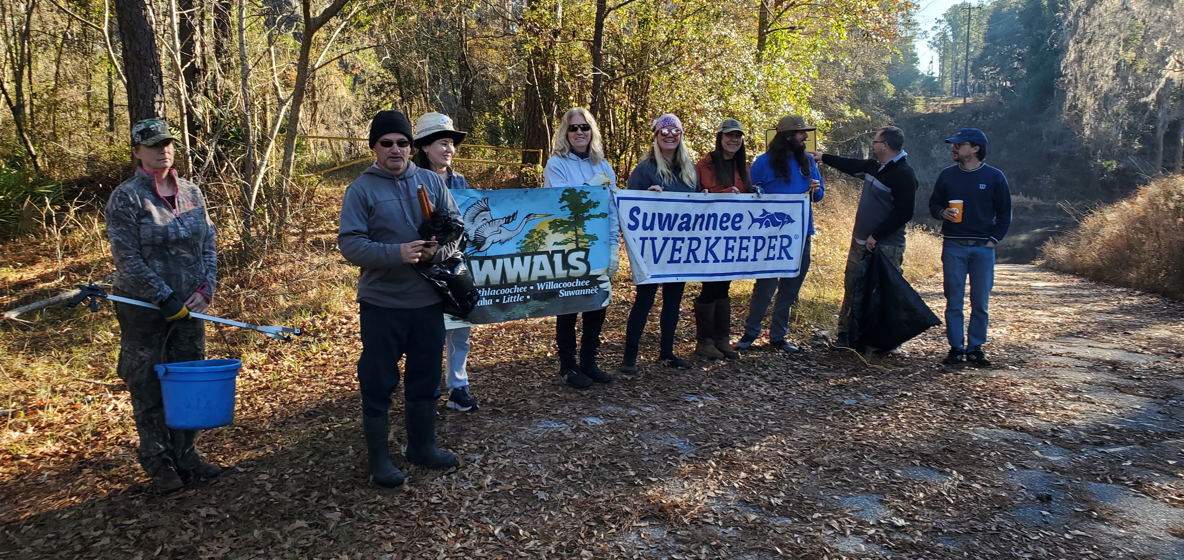 Banners at Statenville Boat Ramp s. Russell