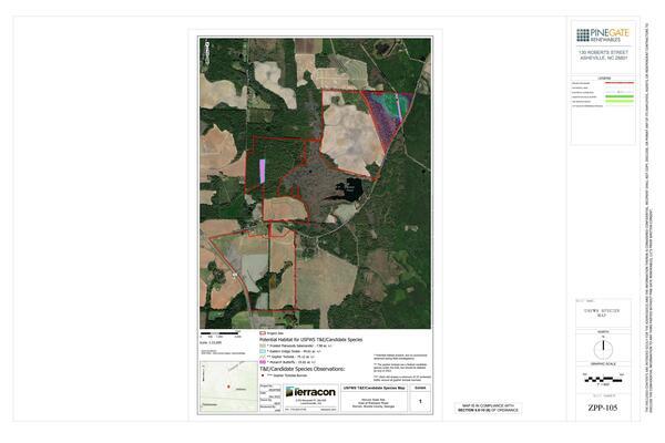 USFWS Species Map: Monarch Butterfly, Gopher Tortoise, Indigo Snake, Frosted Flatwoods Salamander