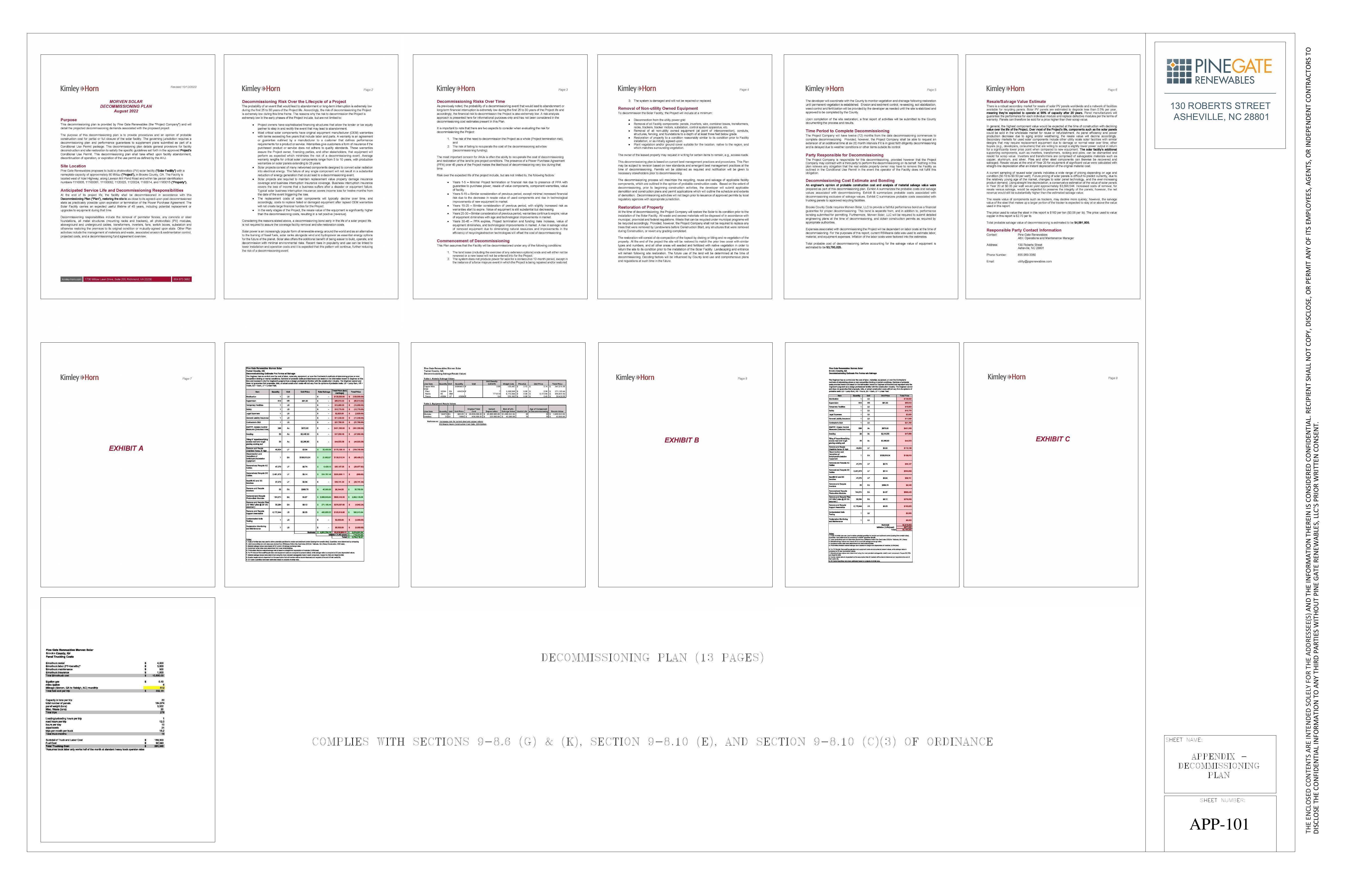 Appendix: Decommissioning Plan