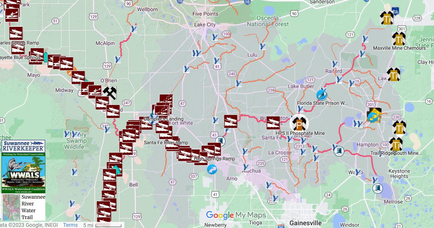 Map: HPS II phosphate mine in SRWT map