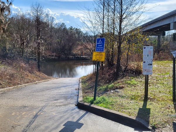 State Line Boat Ramp Sign, Withlacoochee River @ GA 133 2023-01-19