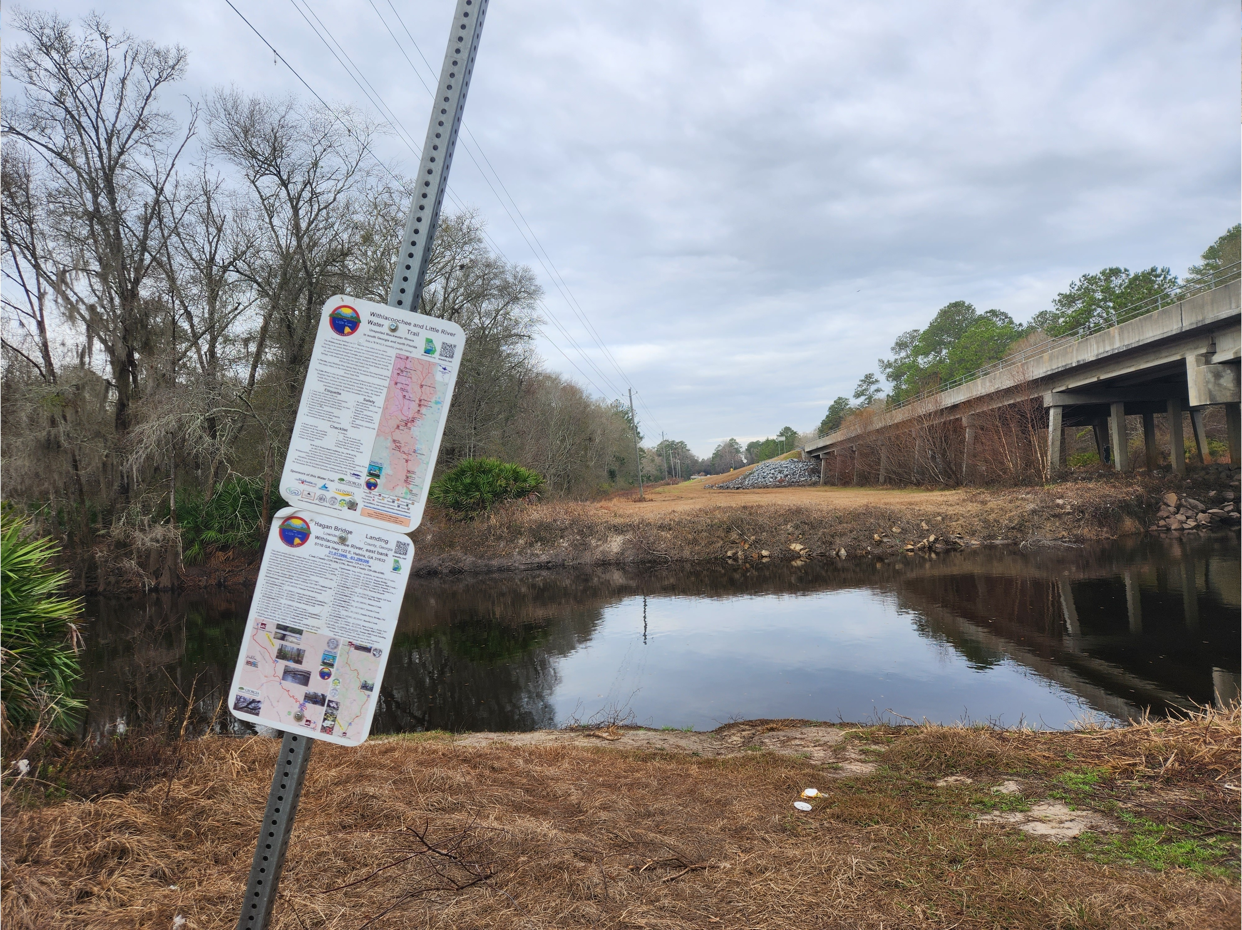 Hagan Bridge Landing, Withlacoochee River @ GA 122 2023-01-19