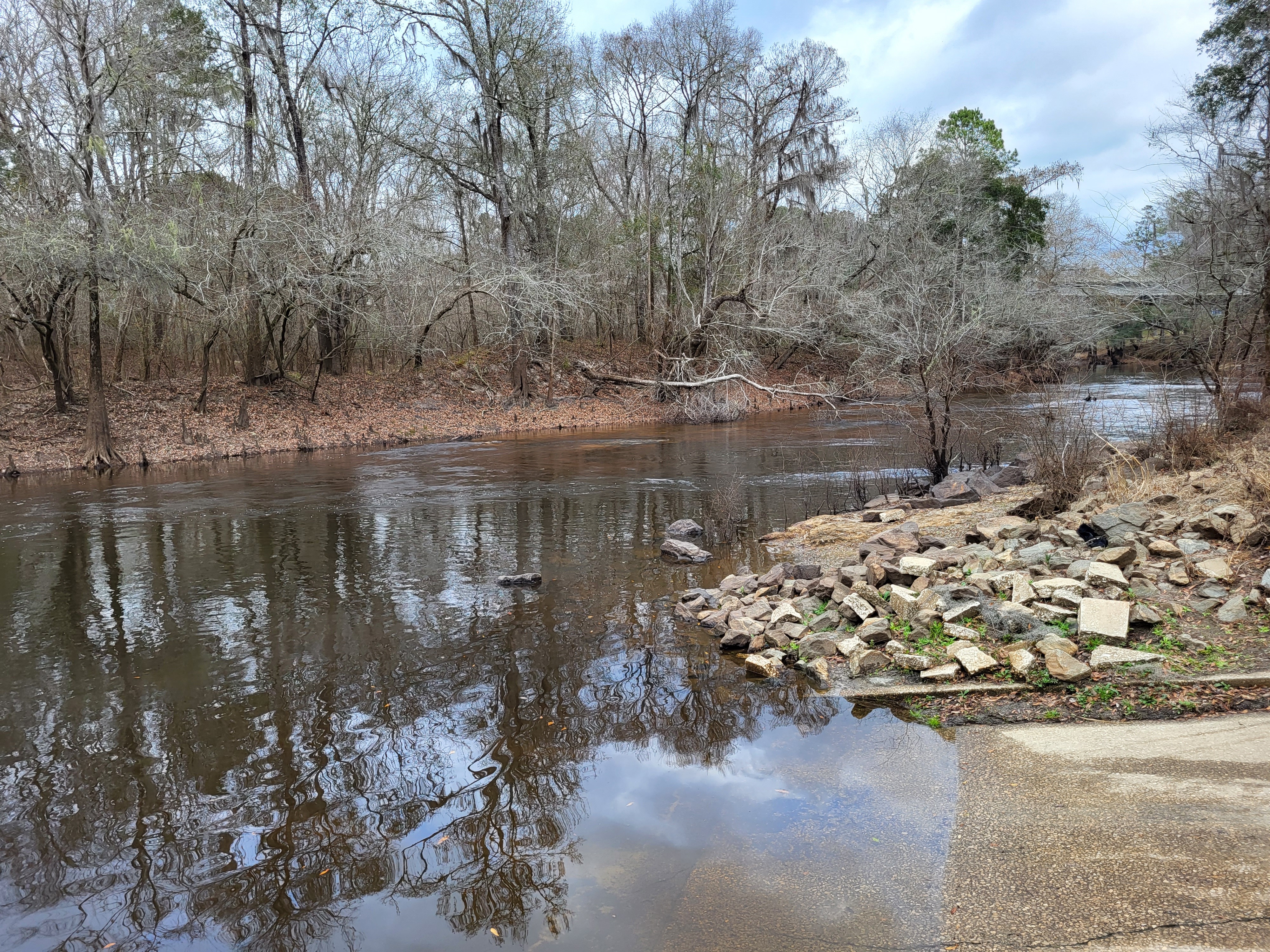 Troupville Boat Ramp Water Level, Little River @ GA 133 2023-01-19