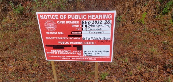 [Public Hearing Notice Sign, 16:09:24, 31.0137112, -83.3078558]