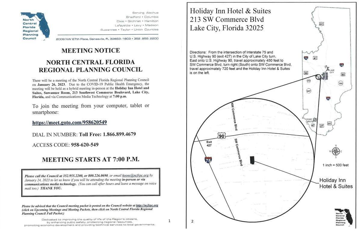 When and Where NCFRPC 2023-01-26