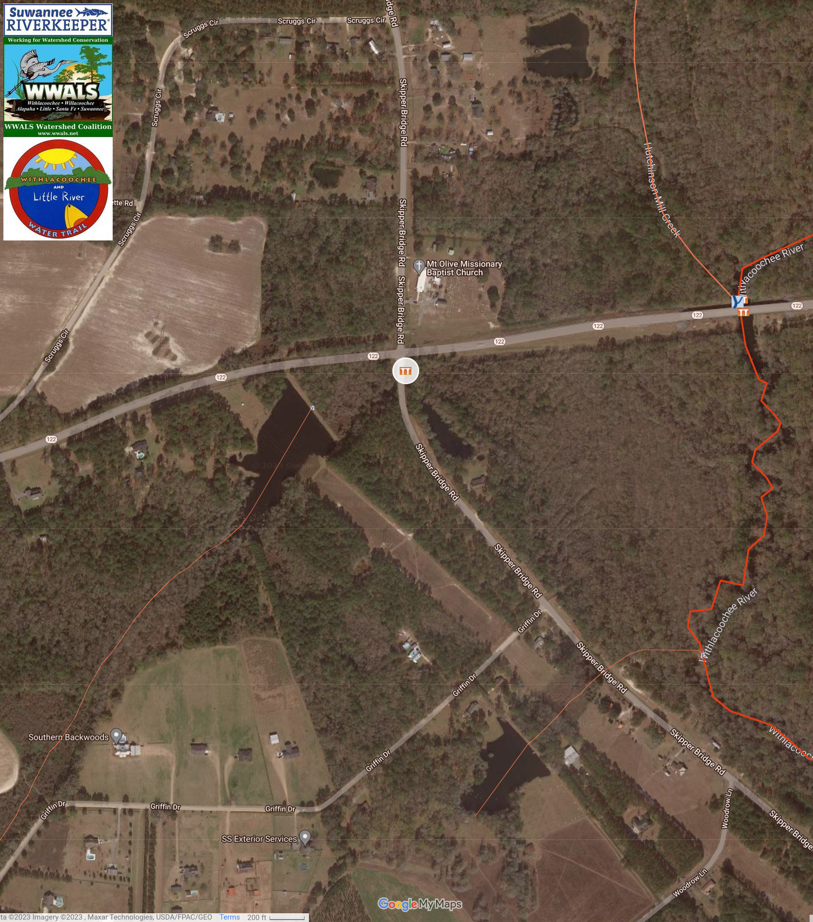 Map: GA 122 @ Skipper Bridge Road in WLRWT