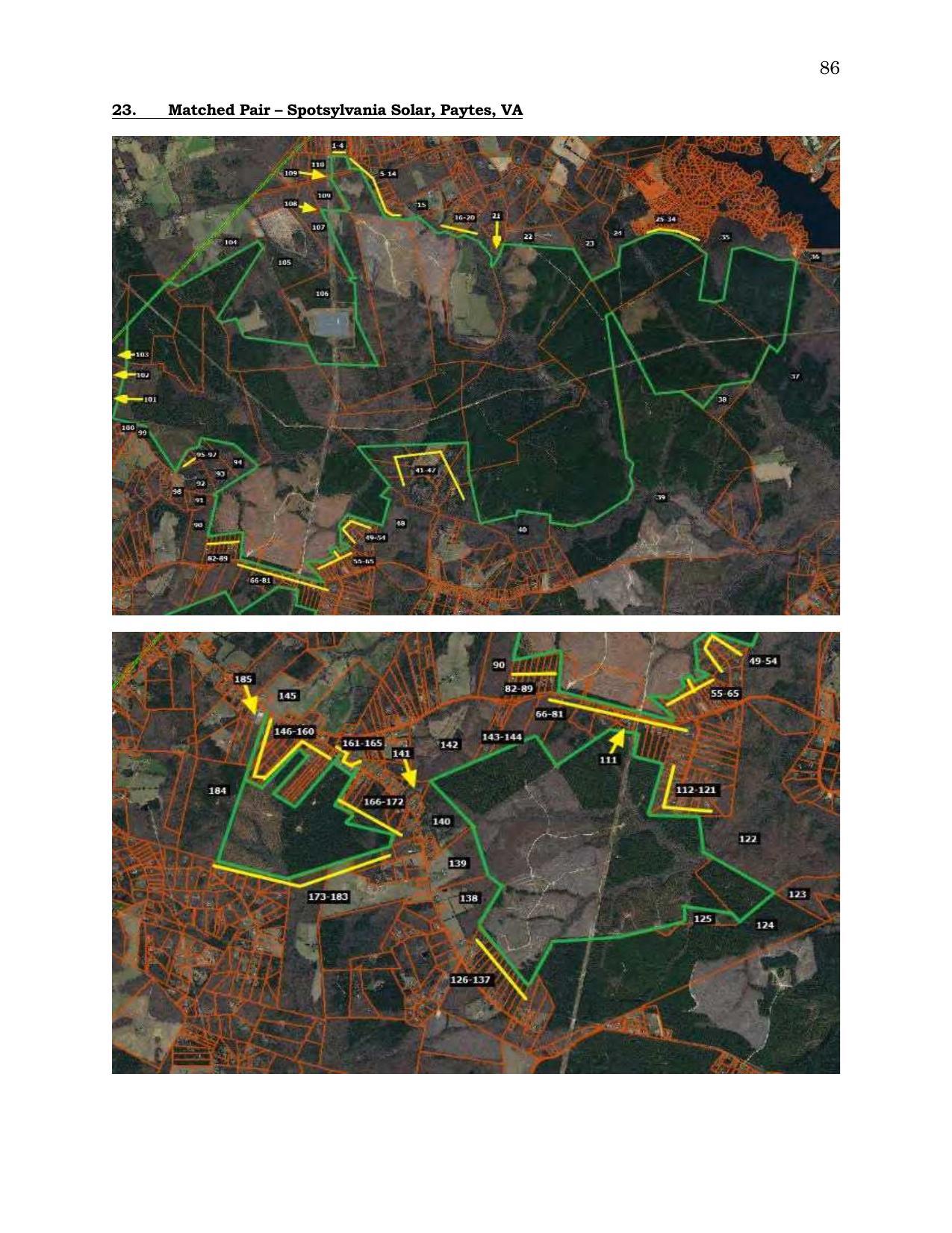 Aerial Map: 23. Matched Pair - Spotsylvania Solar, Paytes, VA