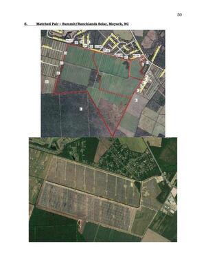 [Aerial Map: Matched Pair - Summit/Ranchlands Solar, Moyock, NC]