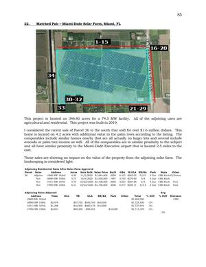 [Aerial Map: 22. Matched Pair - Miami-Dade Solar Farm, Miami, FL]