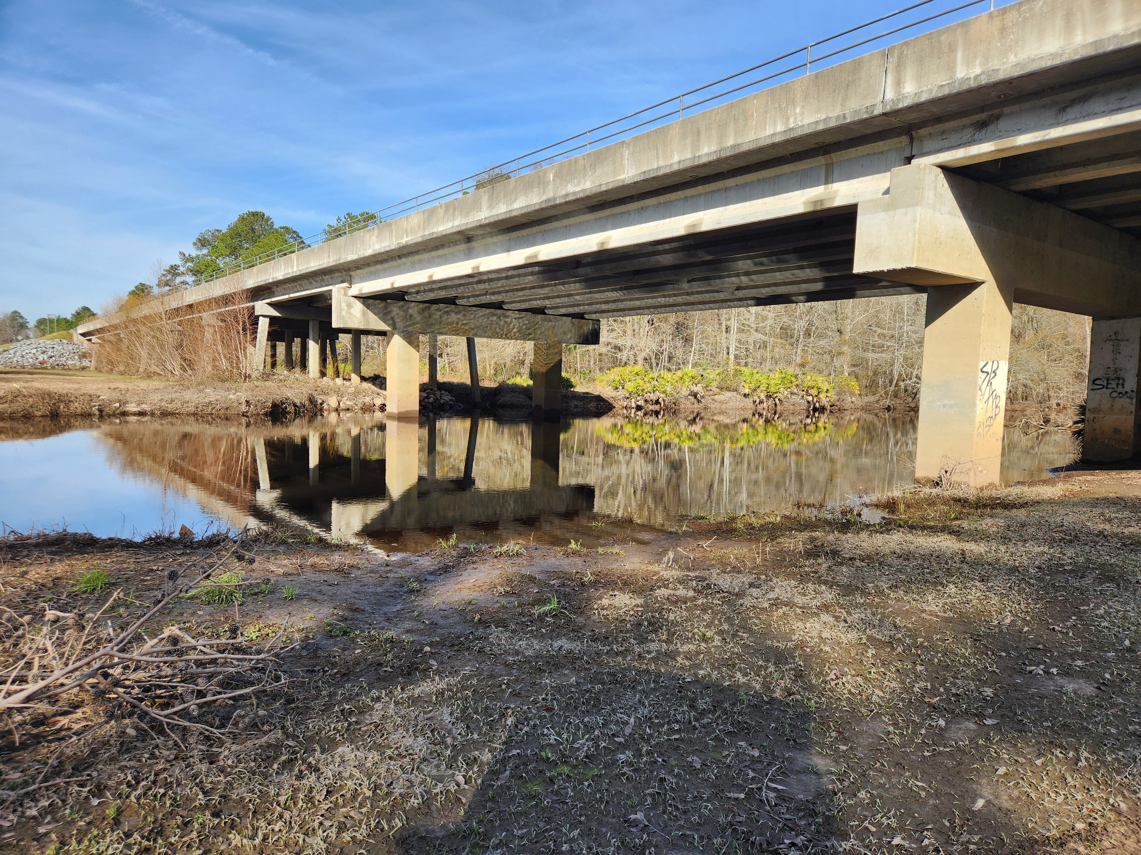 Across, Hagan Bridge Landing, Withlacoochee River @ GA 122 2023-02-09