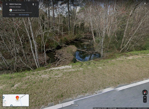 [E. Park Ave. Knights Ferry Bridge, upstream, Google Streetview]