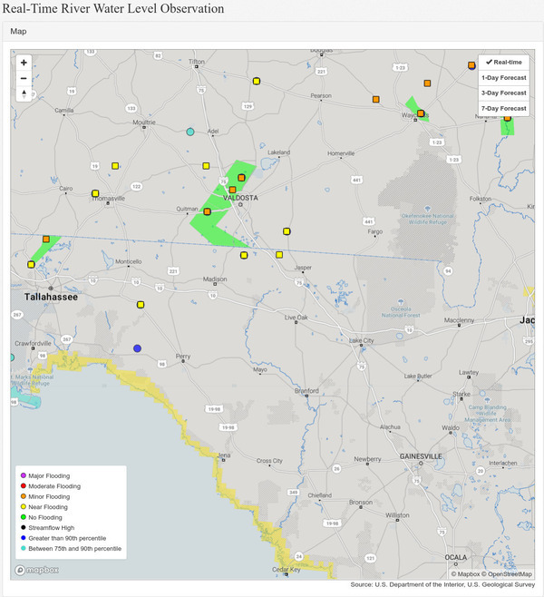 [Real-Time River Water Level Observation --Tallhassee Democrat 2023-02-16]