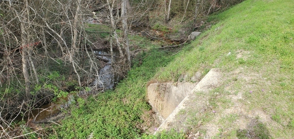 [Knights Creek upstream with box and round culverts, 15:24:04, 30.8611840, -83.2543700]