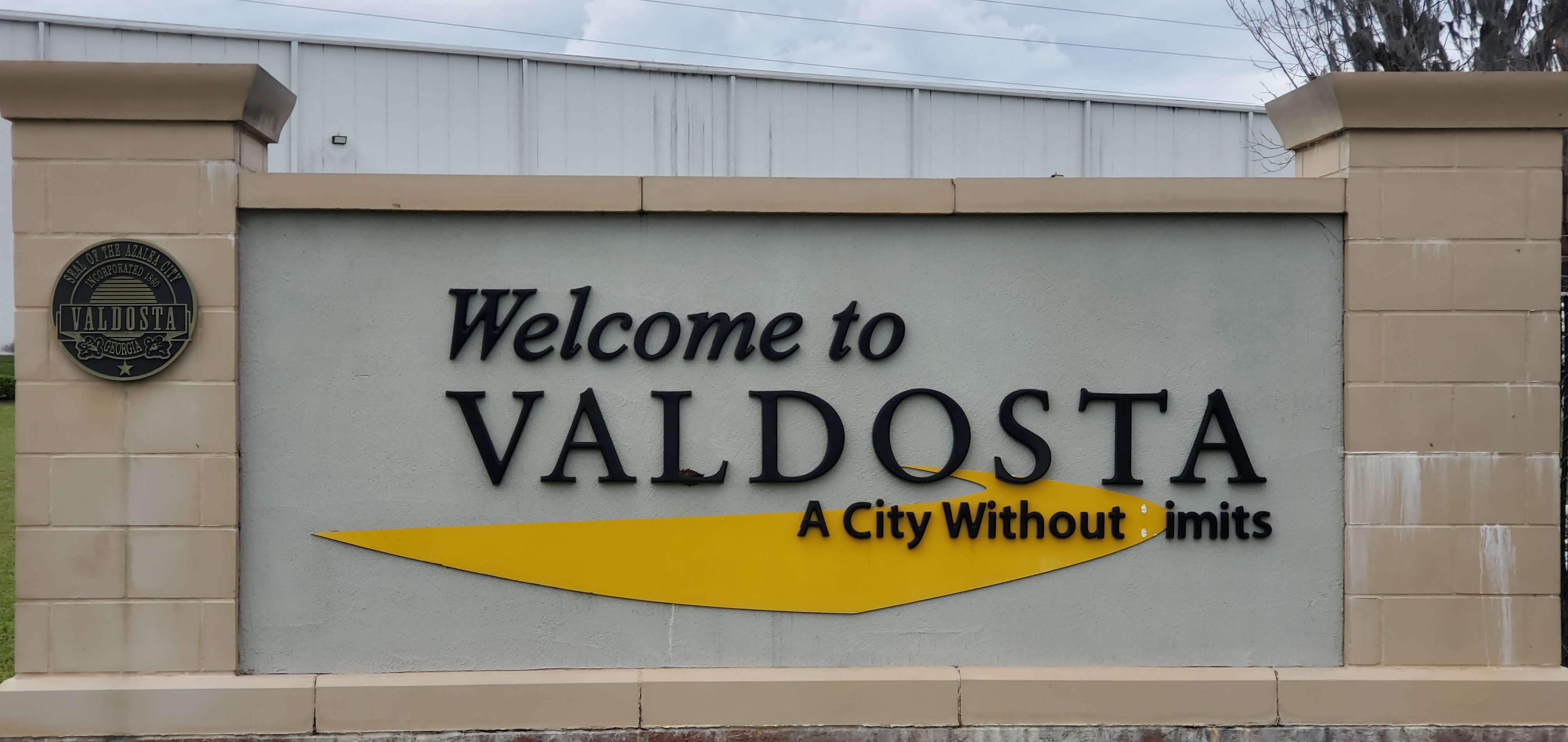 Welcome to Valdosta, A City Without Limits, 15:39:31, 30.8433143, -83.2457024