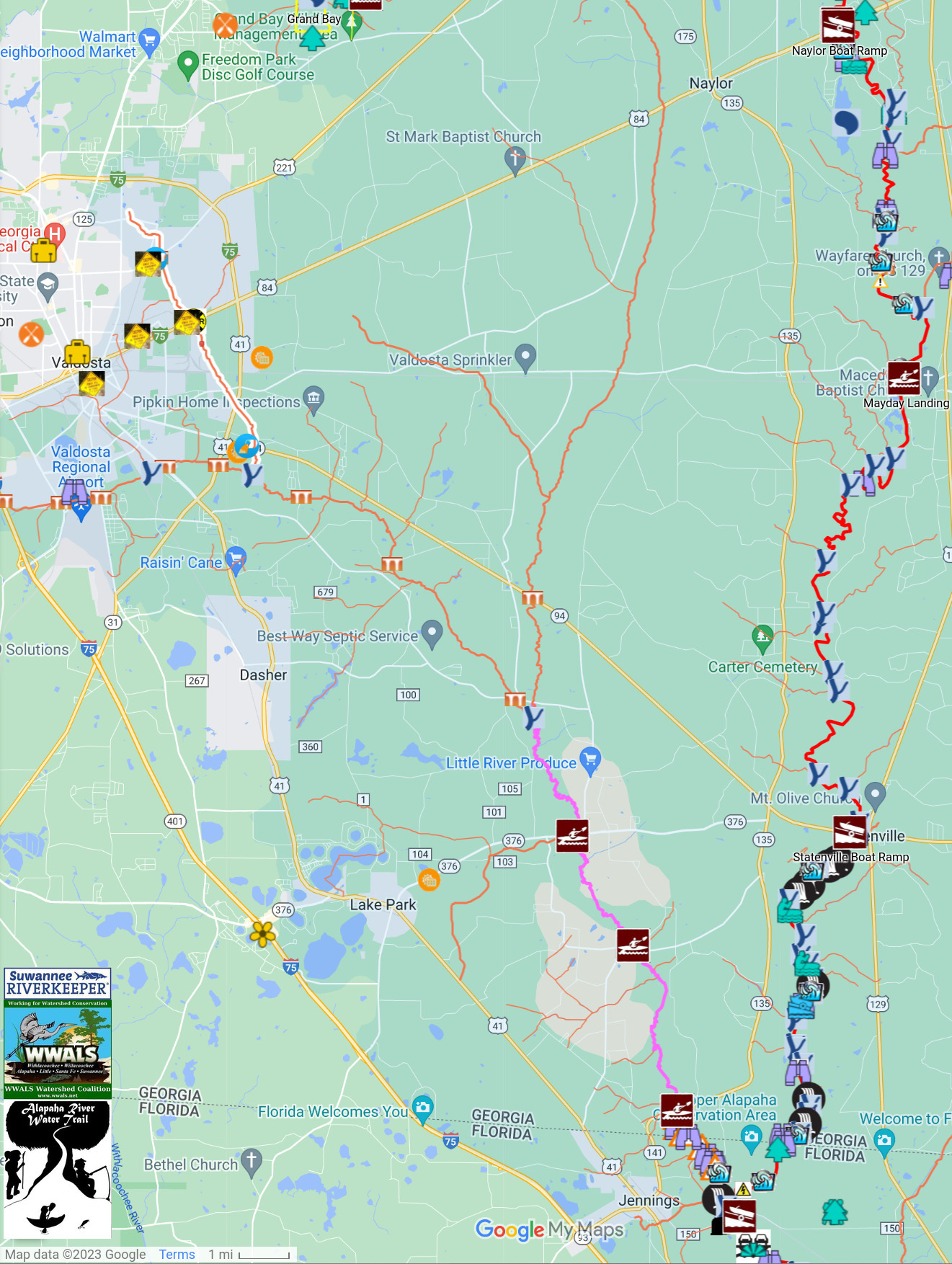 Knights Creek to Alapaha River in ARWT