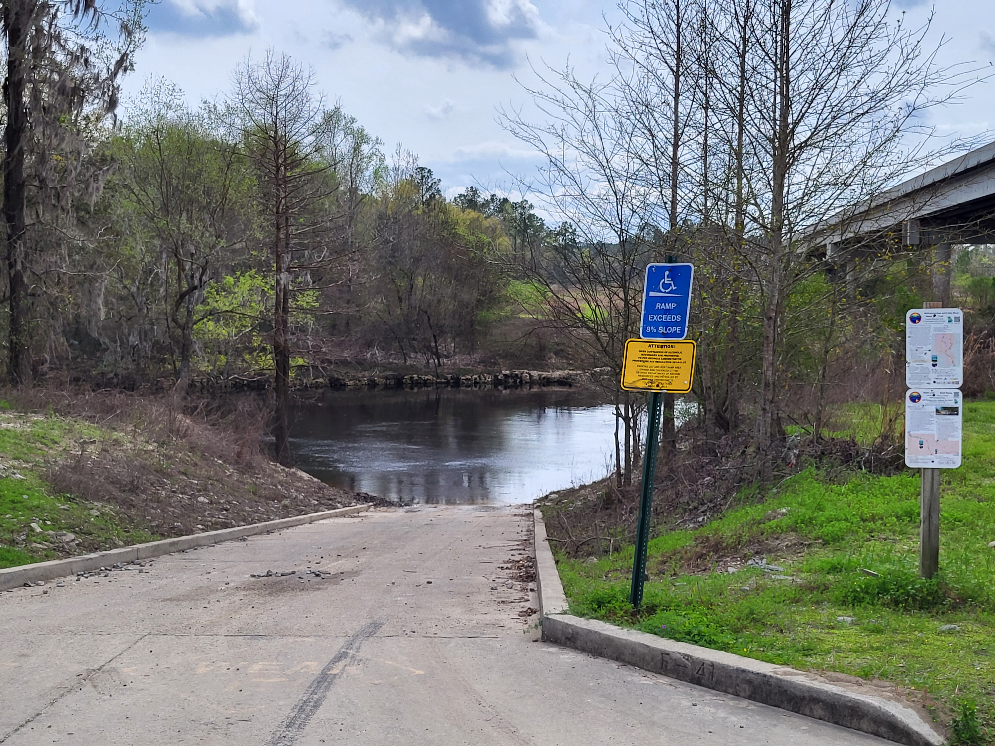 State Line Boat Ramp Sign, Withlacoochee River @ GA 133 2023-03-02