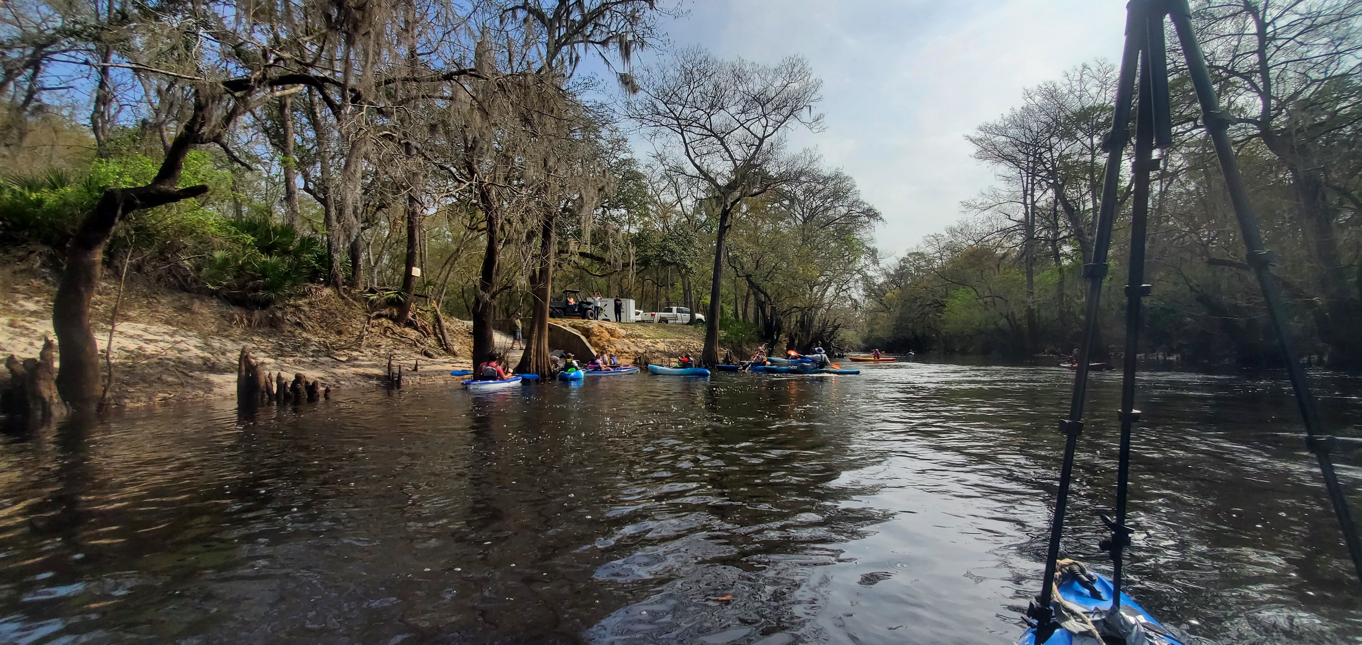 Upstream to Paul Deloach Private Boat Ramp, 11:11:22, 30.8379343, -83.3703521