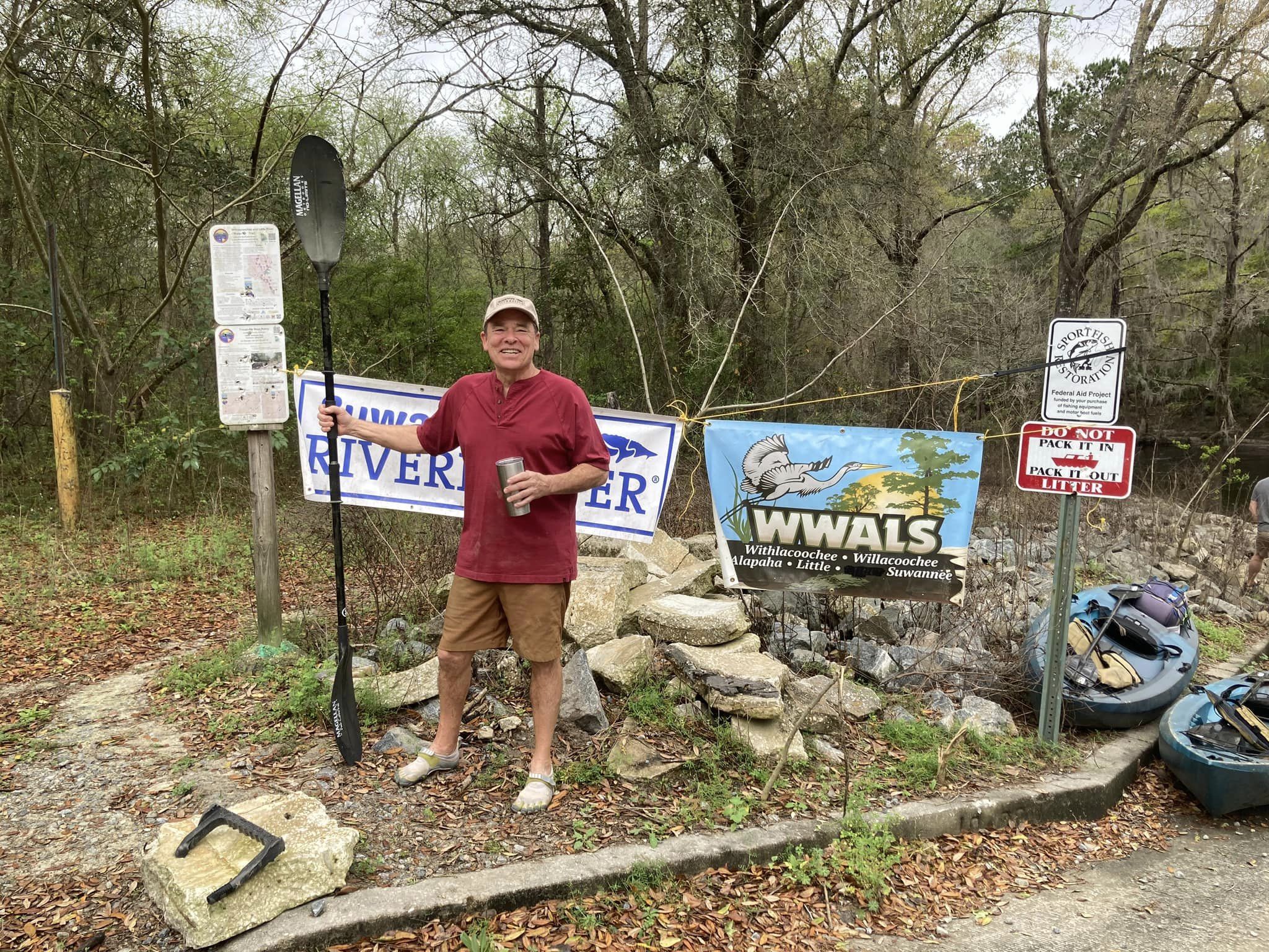 Justin Coleman at WLRWT signs --Gretchen Quarterman