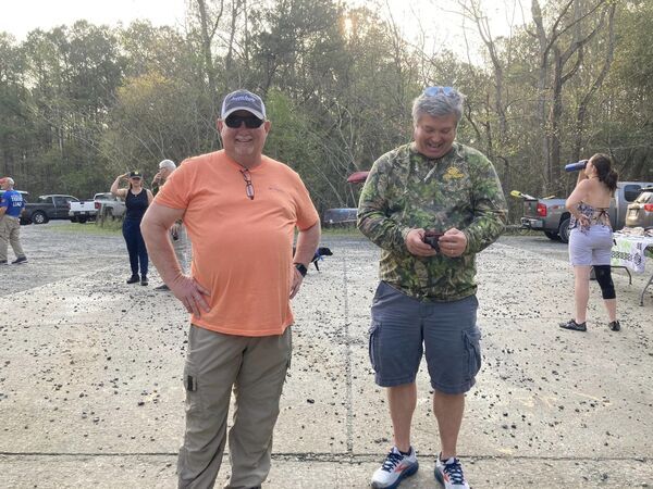 [Lowndes County Chairman Bill Slaughter and Bill Holt of Boys and Girls Club --Gretchen Quarterman]