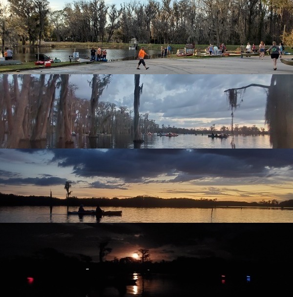 [Banks Lake Boat Ramp, Boats on the lake, sunset, moonrise 2021-02-2021]