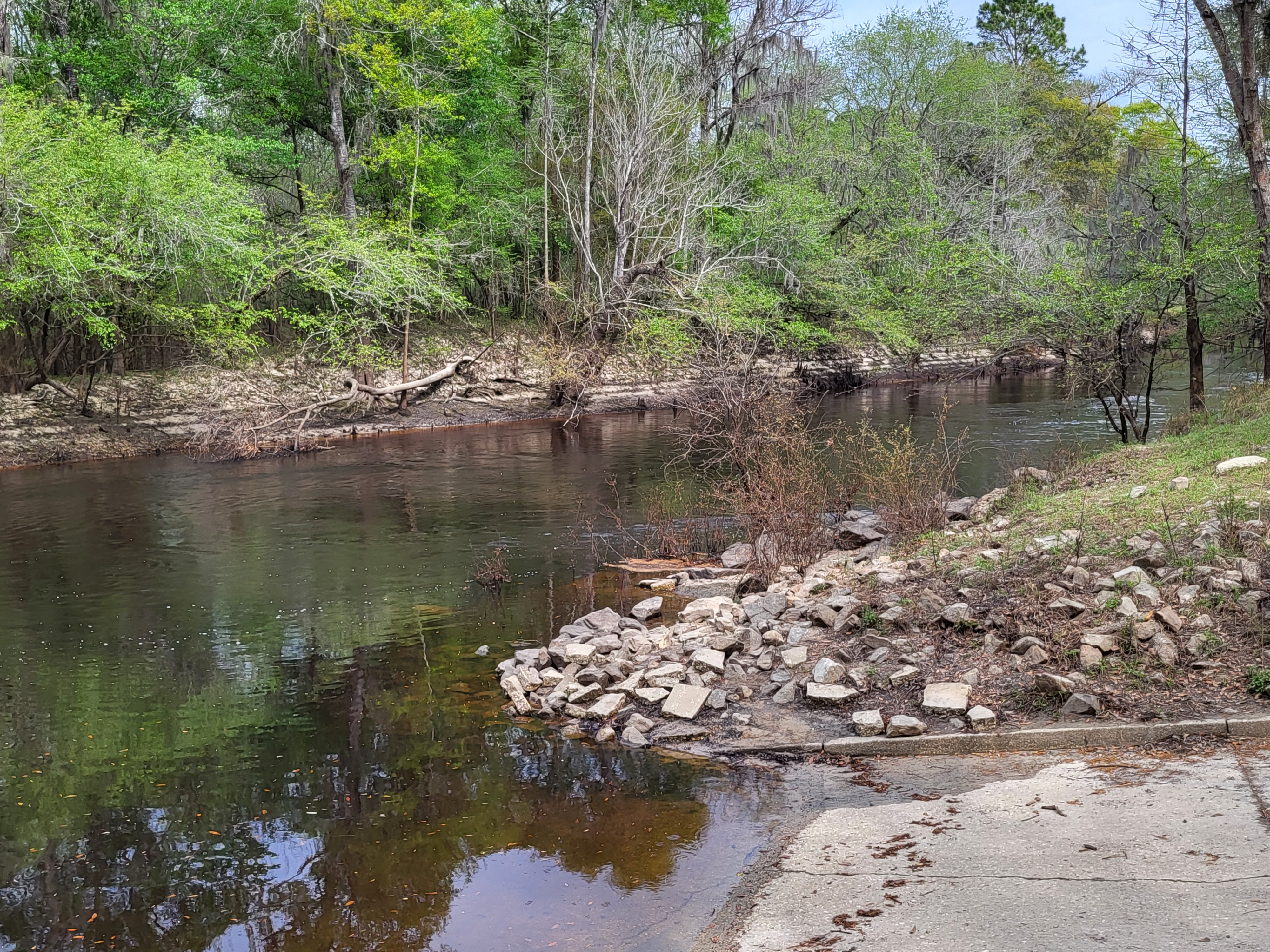 Troupville Boat Ramp Water Level, Little River @ GA 133 2023-03-09